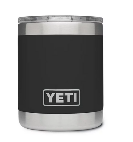 YETI® Black 10 oz Rambler Lowball with Magslider Lid
