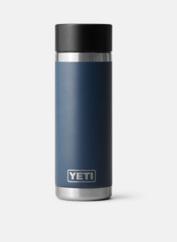 YETI® Navy Rambler 18 oz Bottle with HotShot Cap