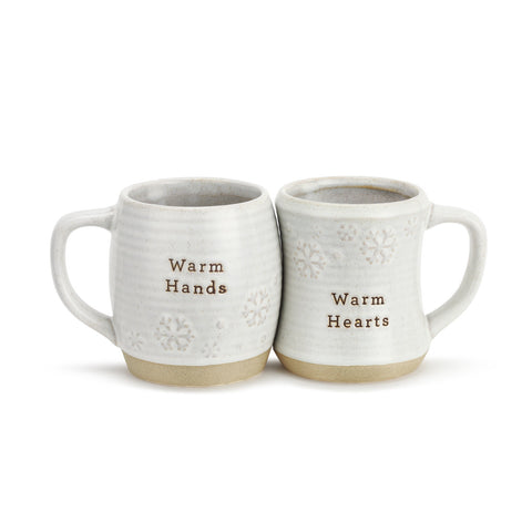 Warm Hands and Hearts Cuddle Mugs Set of 2