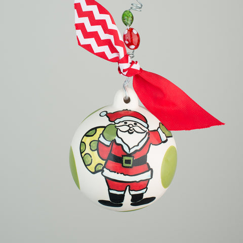 Glory Haus Santa Holding Bag Ceramic Ornament