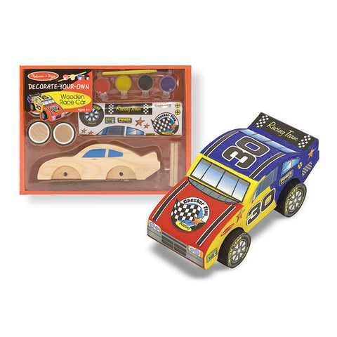 Decorate Your Own Wooden Race Car