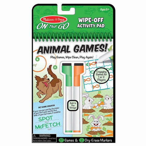 Wipe Off Activity - Animal Games