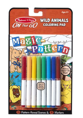 Magic Pattern - Wild Animals Coloring Pad