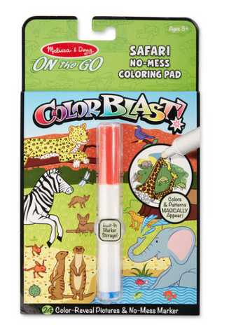 On the Go ColorBlast No-Mess Coloring Pad - Safari