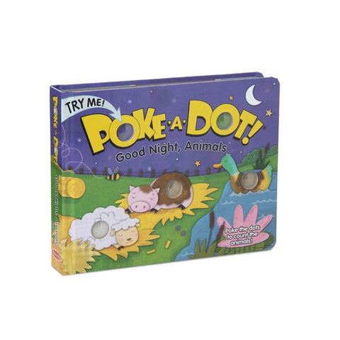 Poke A Dot: Goodnight, Animals Board Book