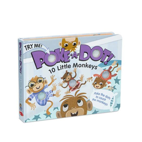 Poke A Dot: 10 Little Monkeys Board Book