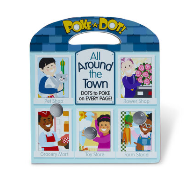 Poke A Dot: All Around Our Town Board Book