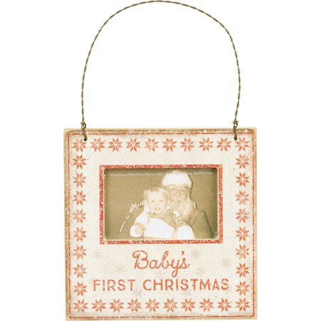 Mini Frame Ornament-Baby's First Christmas