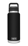 YETI® Black Rambler 36 oz. Bottle  w/Chug Cap