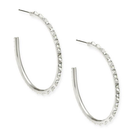 Kendra Scott Veronica Hoop Earrings in Silver