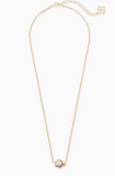 Kendra Scott Tess Gold Pendant Necklace in Dichroic Glass