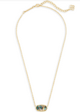 Kendra Scott Elisa Gold Pendant Necklace in Abalone Shell