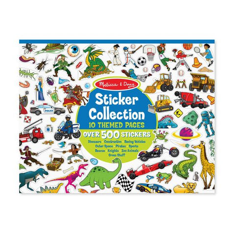 Sticker Collection Book - Blue (500+ Stickers!)
