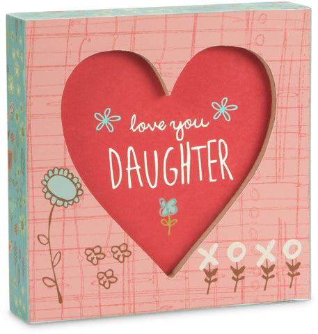 Love  you daughter plaque