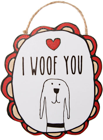 I Woof You - 4" Ornament with Magnet