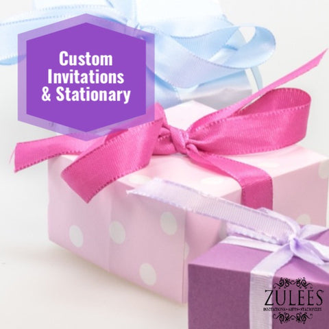 Custom Invitations, Stationery and Announcements