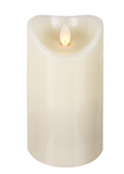 Ivory LED Wax Pillar Candle