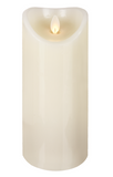 Ivory LED Wax Pillar Candle