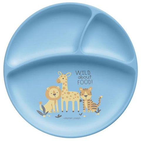 Suction Cup Silicone Plate - Zoo
