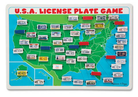USA License Plate Game