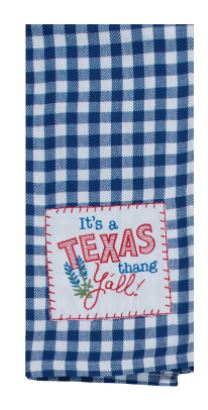 Copy of It's A Texas Thang Y'all Cotton Krinkle Flour Sack Kitchen Towel 18x26 from Kay Dee Designs