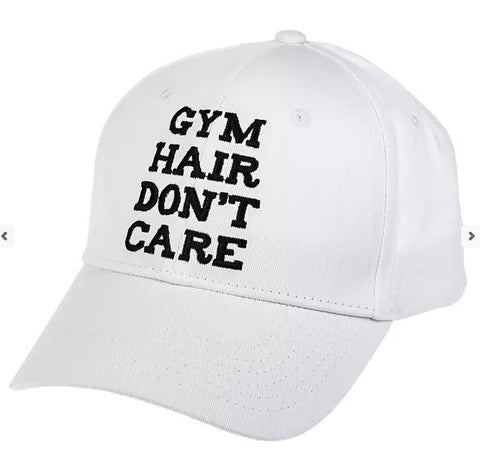 Ball Cap Gym Hair Don't Care